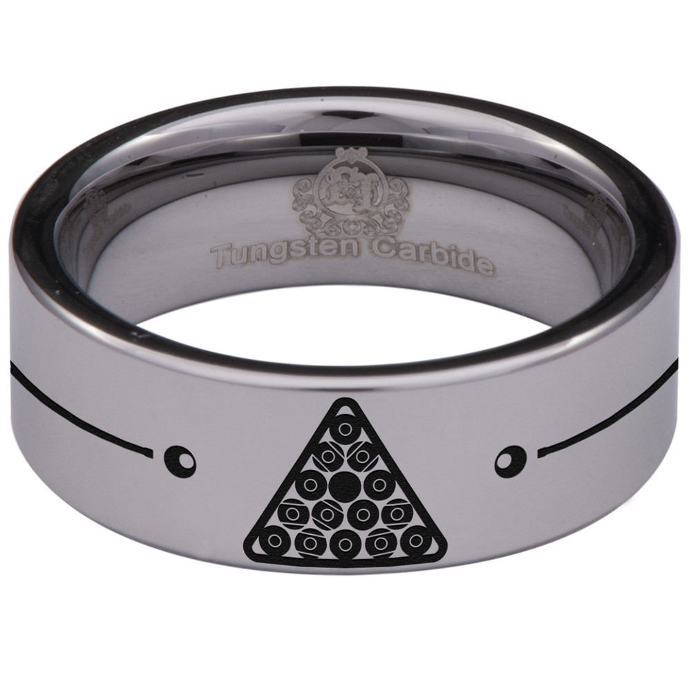 Billiards Tungsten Carbide Ring