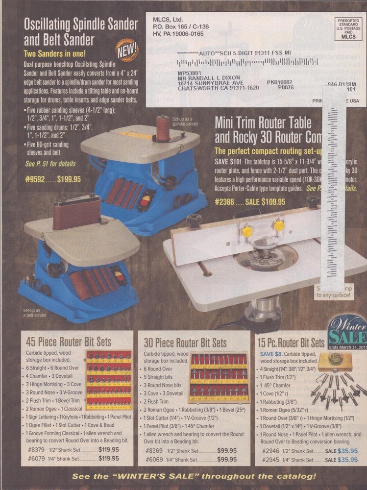 MCLS Woodworking Catalog - Early 2000s