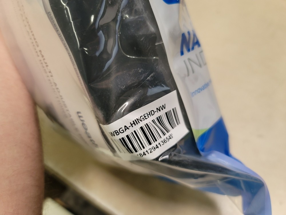 2 Pk Black Heavy Duty Nylon Polymer Self-Closing Multi-Adjustable Gate Hinges