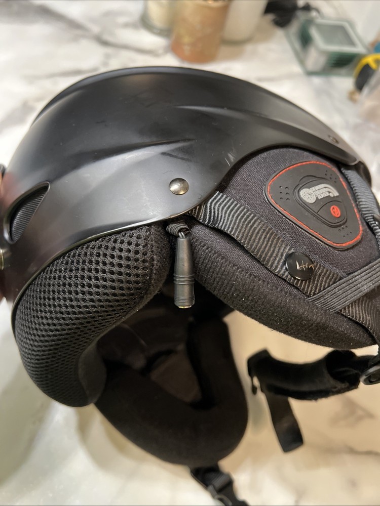Demon Multi Sport Protection Black Phantom Audio Helmet Size Medium