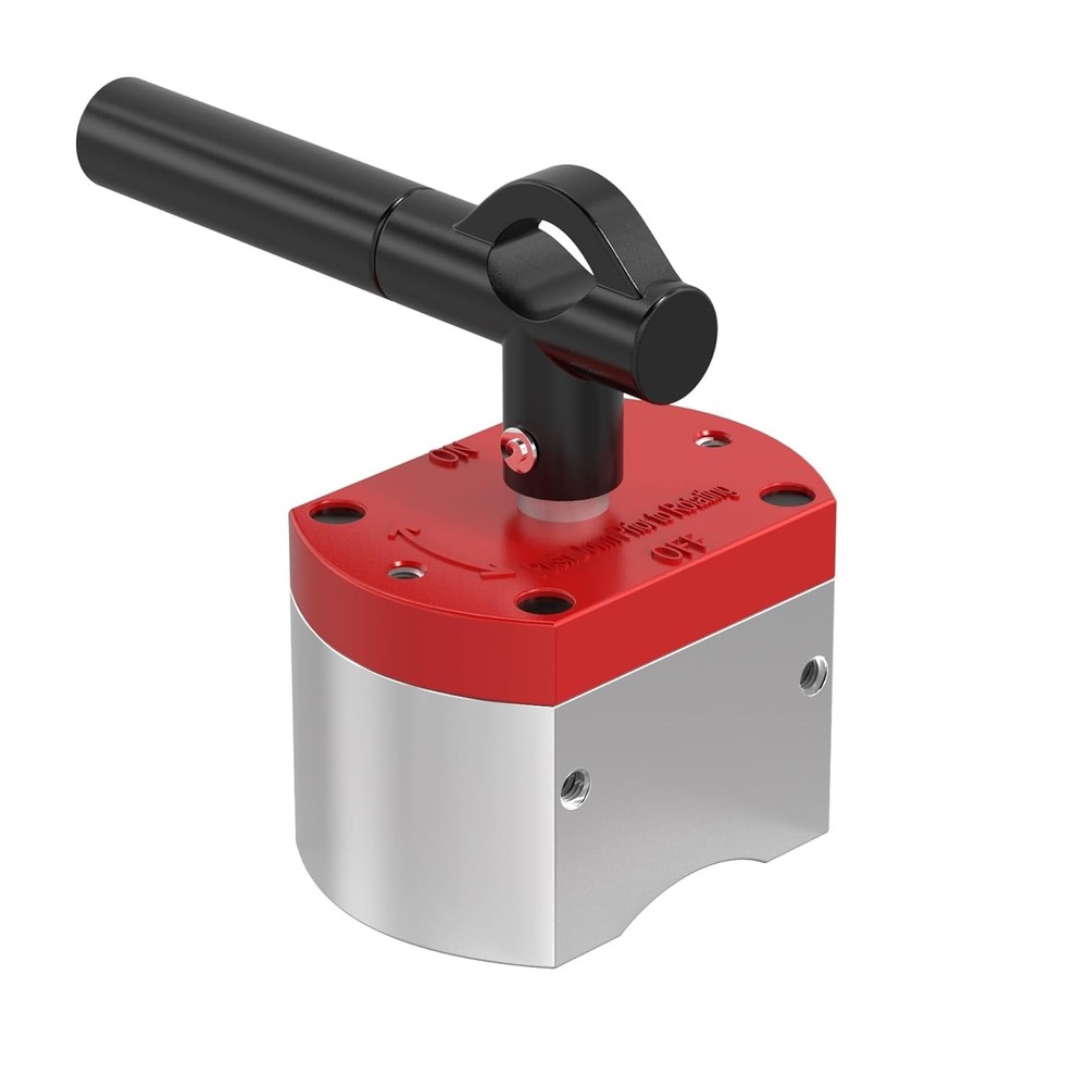 Magnetpro Multipurpose Switch Magnet, 660 LB Pull-Off Force Switchable Red