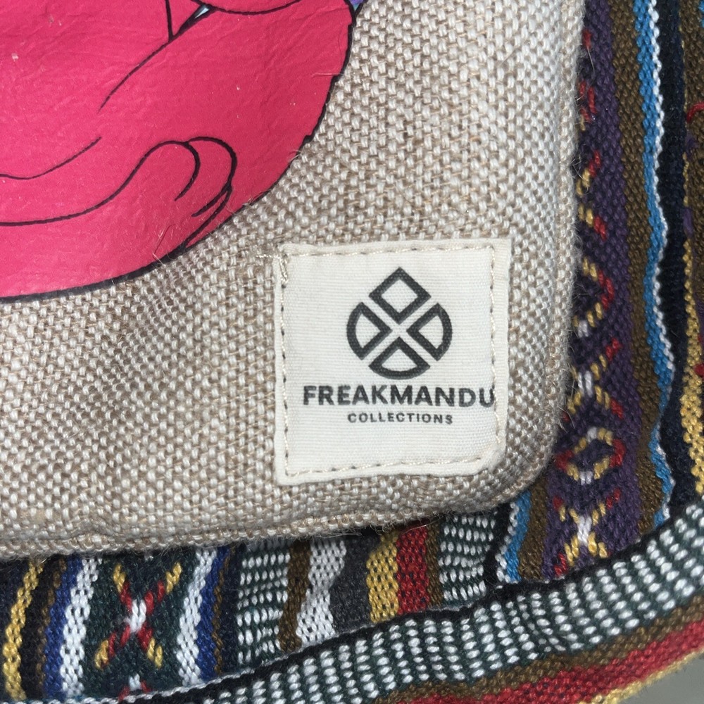 Hemp Backpack - Cat Design