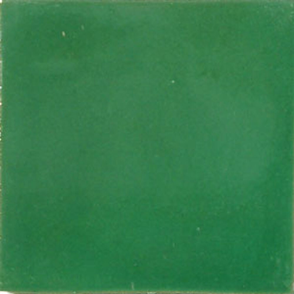 S#008)) MEXICAN TILE SAMPLE WALL FLOOR TALAVERA MEXICO CERAMIC SOLID GREEN