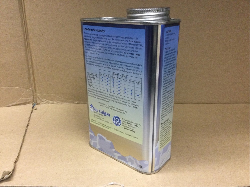 Refrigeration Lubricant RL 32CF Synthetic Polyol Ester 1 Quart