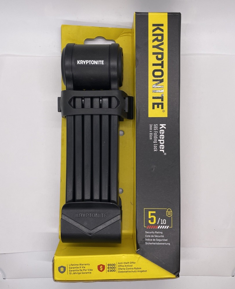 Kryptonite Keeper 585 Folding Lock With Keys 3mm, 85cm