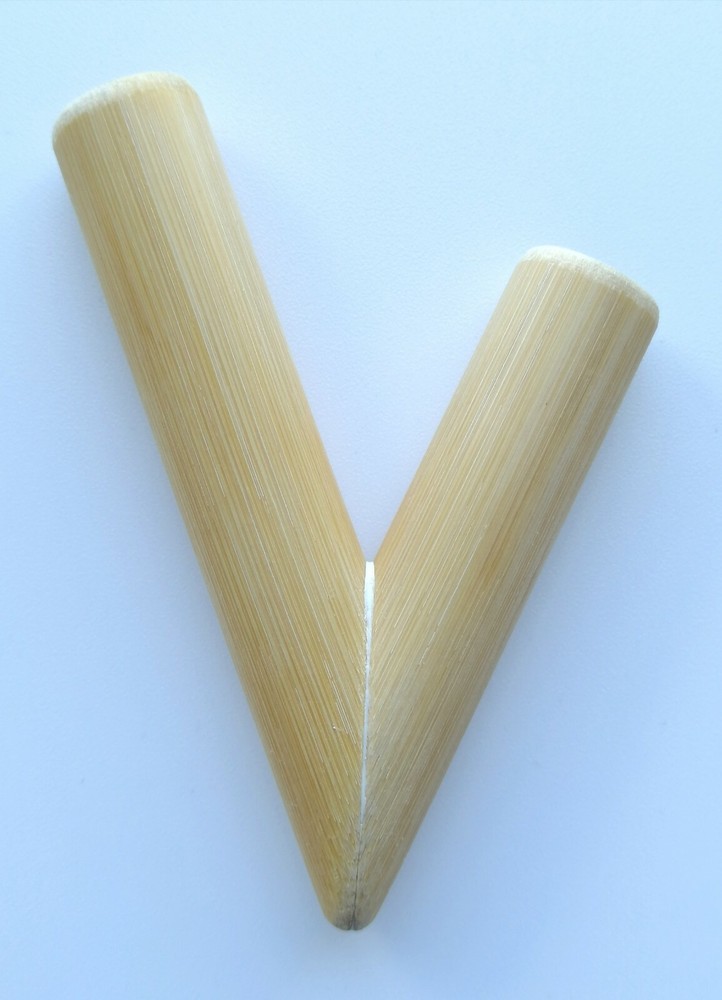 Rape pipe (Rapé) shamanic native indigenous applicator. Real Bamboo handmade New