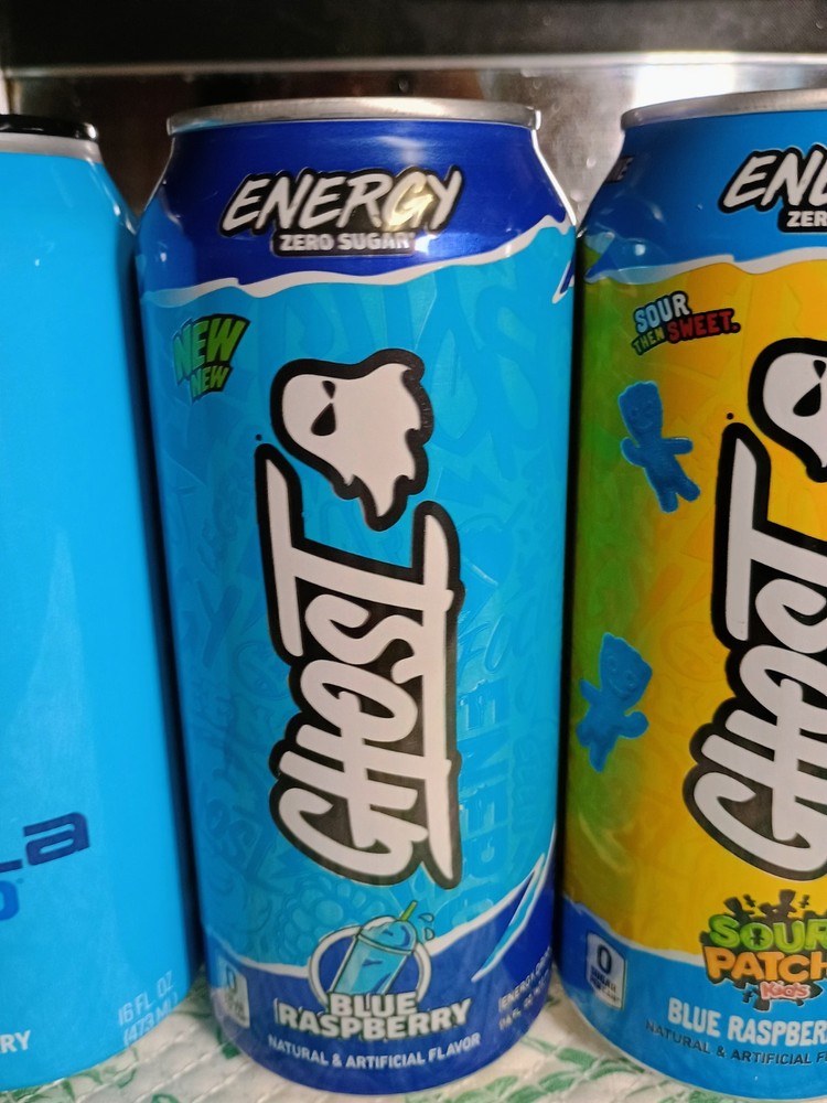 Energy Drink Variety Pack Blue Raspberry Edition! Ghost, Ryse, Gorilla Mind