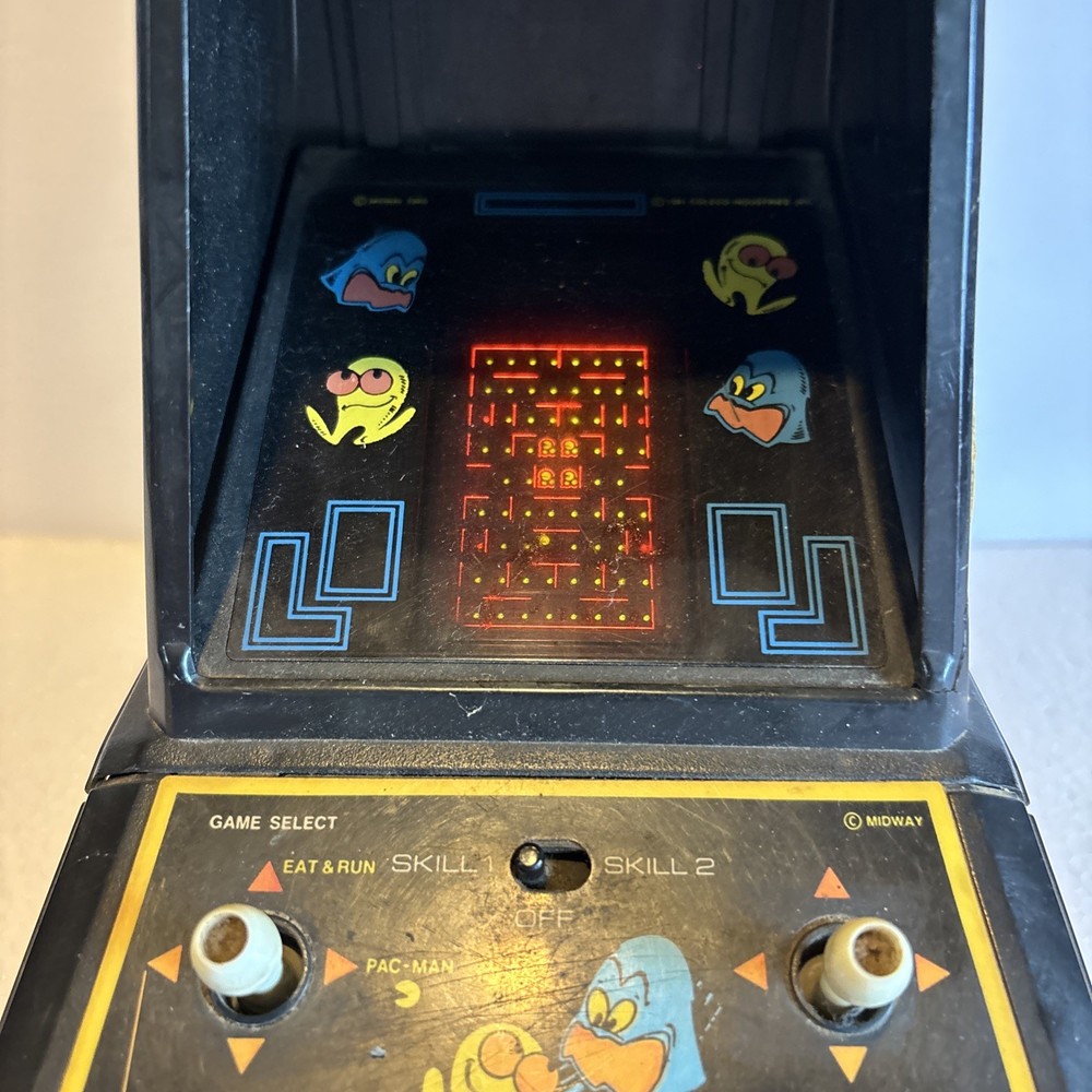 1981 Coleco Midway PAC-MAN Tabletop Mini Arcade Machine Game Tested & Working