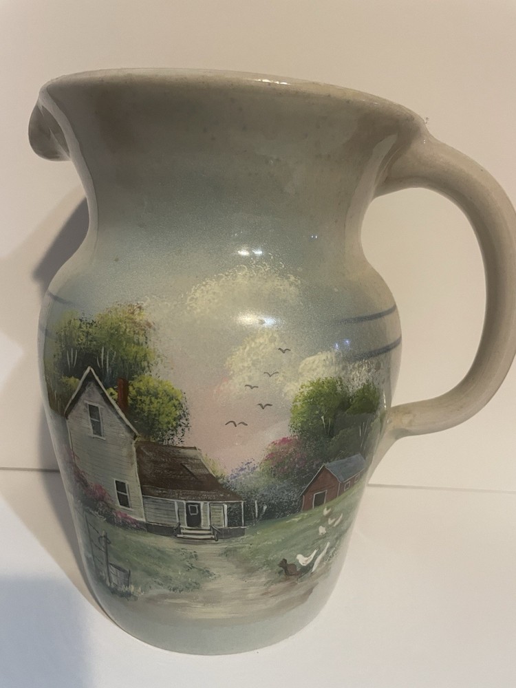 Hand Painted Pottery Picture