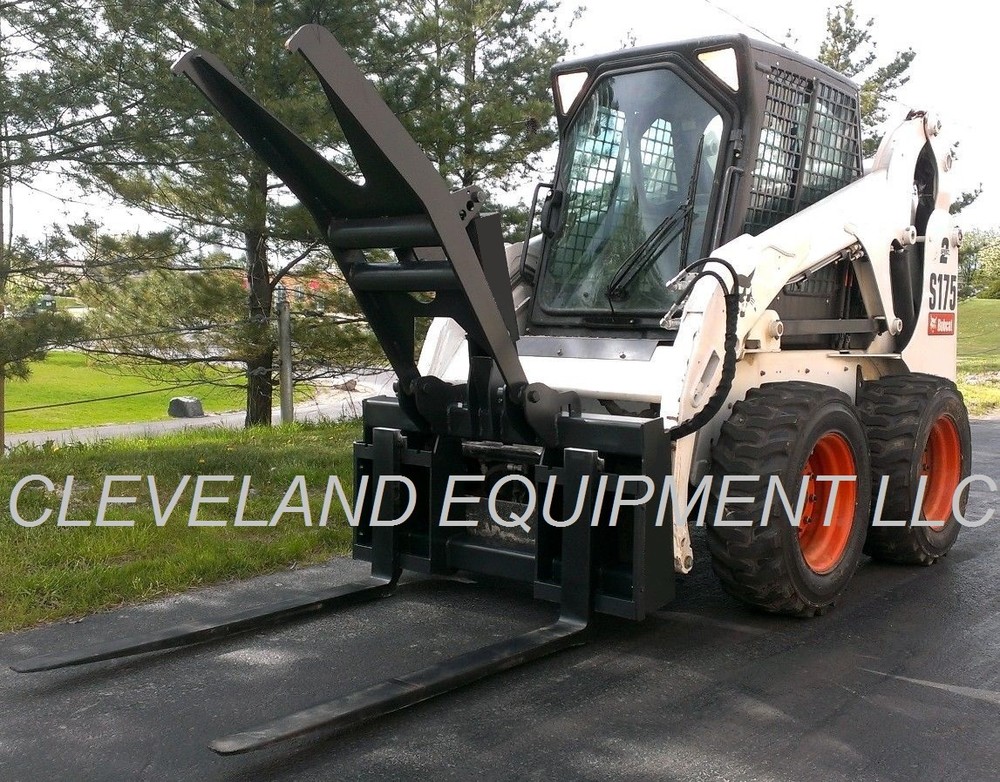 NEW ADJUSTABLE FORK GRAPPLE ATTACHMENT Skid Steer Loader Takeuchi Case Gehl root