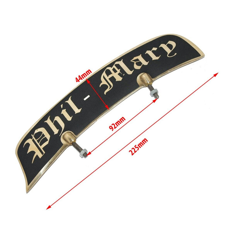 Customized Front Mudguard License Number Plate Motorcycle Universal Fit