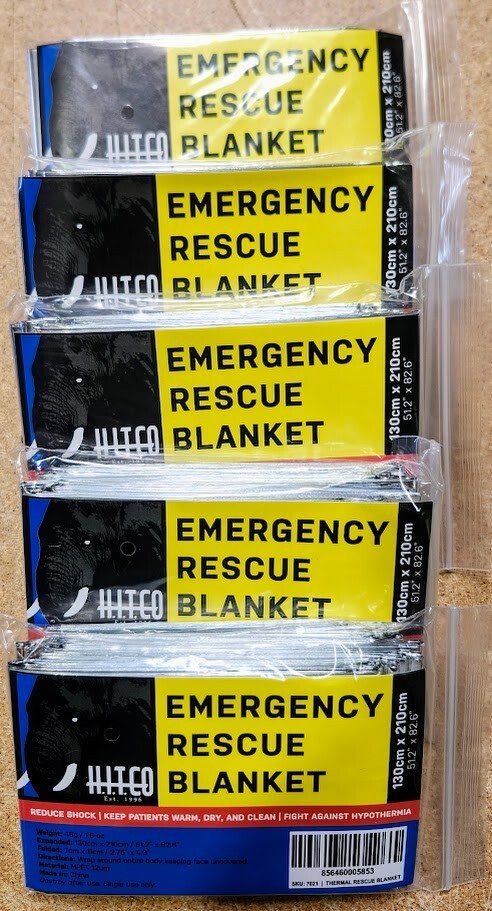 5-Pack HITCo Emergency Rescue Blanket