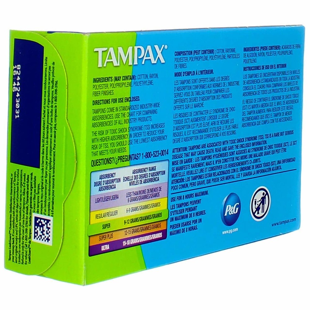 TAMPAX SUPER FLUSH APPL 10