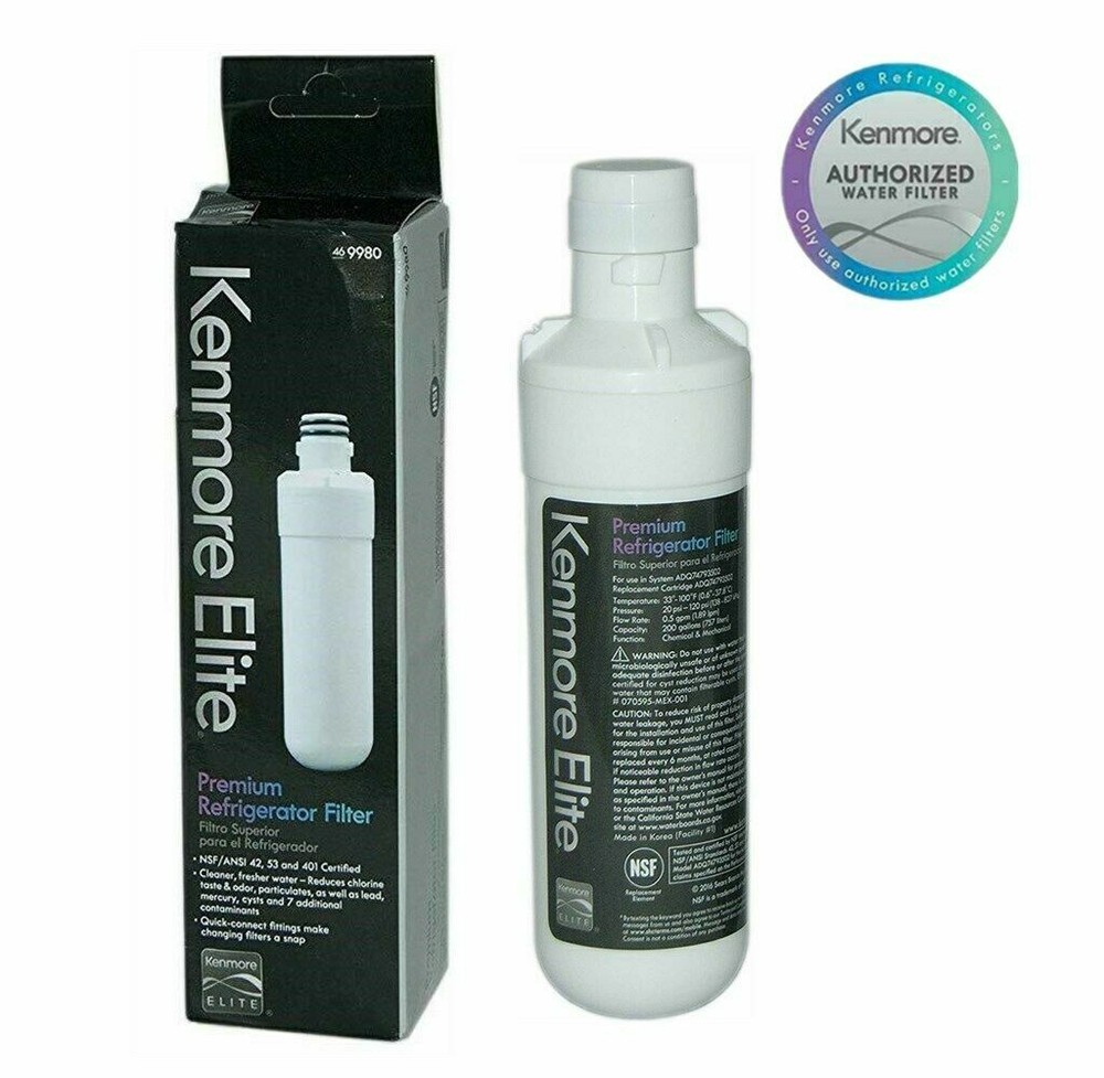 2 PACK Kenmore Elite 46-9980 Refrigerator Water Filter New, USA