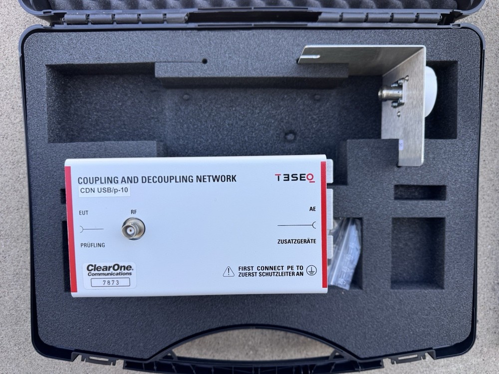 TESEQ CDN USB/p-10 Coupling Decoupling Network EMC Test Unit + Case Cal Adapter