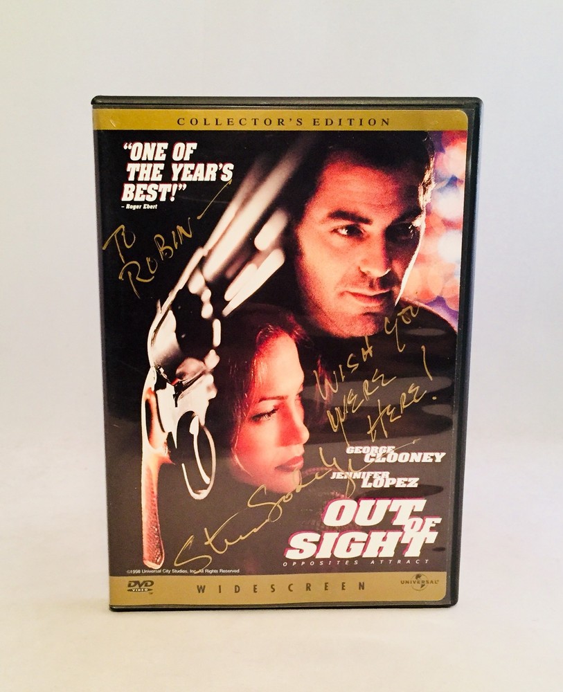 Steven Soderbergh-AUTOGRAPH!!-Out of Sight-SIGNED-INSCRIBED-DVD-VERY RARE!!