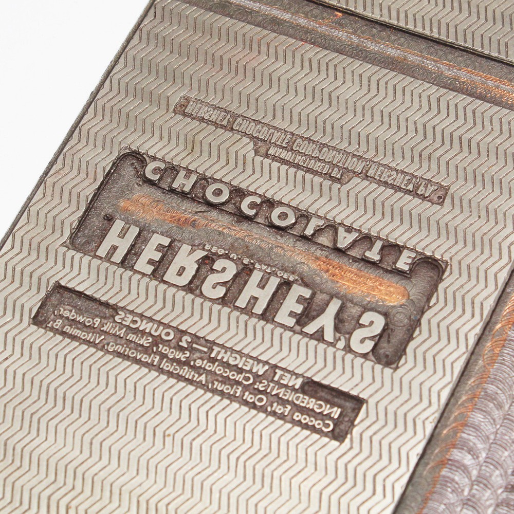 Antique Hershey’s Chocolate Print Plate, NMI294