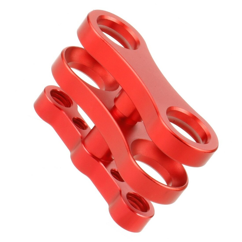 2Pack 1'' Ball Butterfly Clamp Clip Mount Clamp Connetor For Diving Underwater