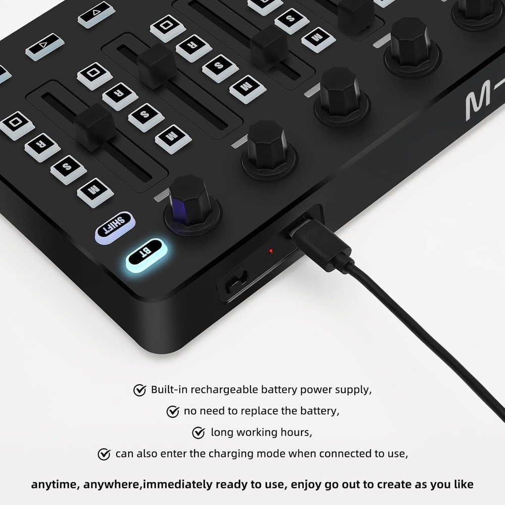 Compact Bluetooth Midi Controller for Music Creation