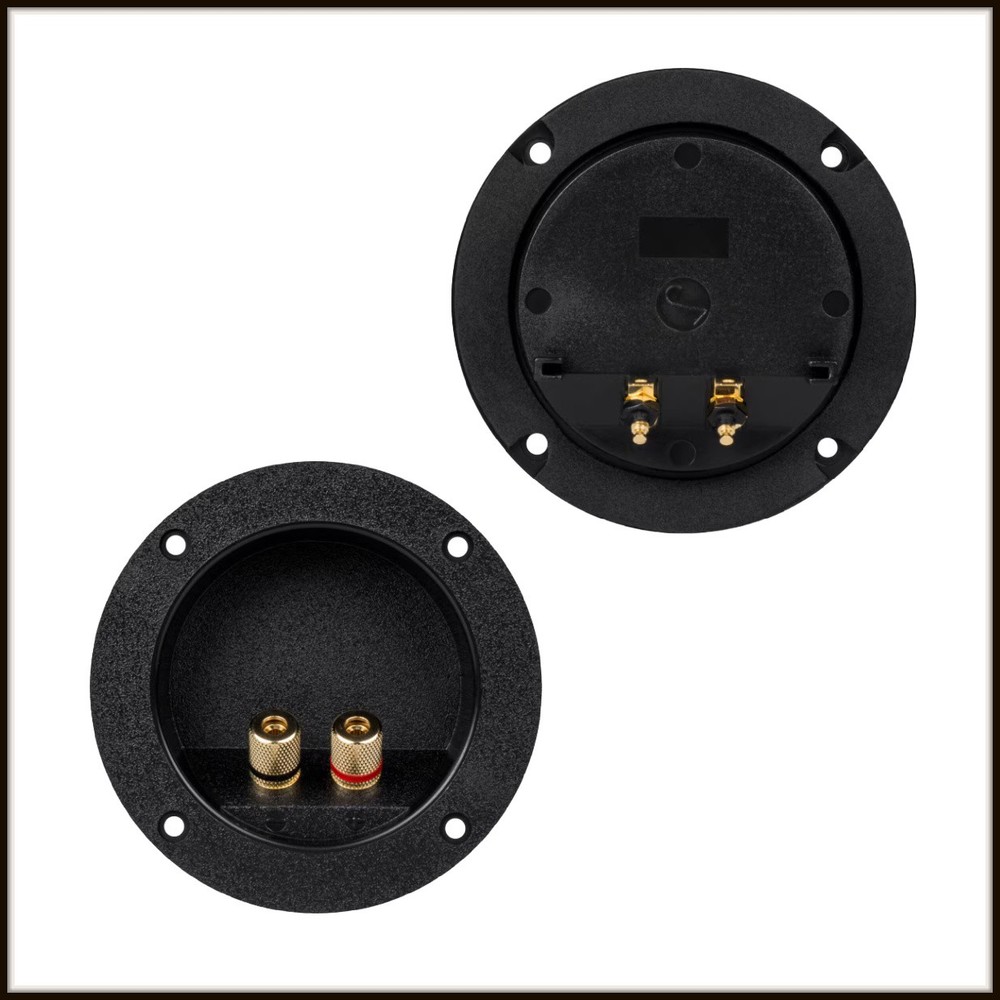 4-1/8" Binding Post or Banana Plug terminal cups for speaker box (pair)