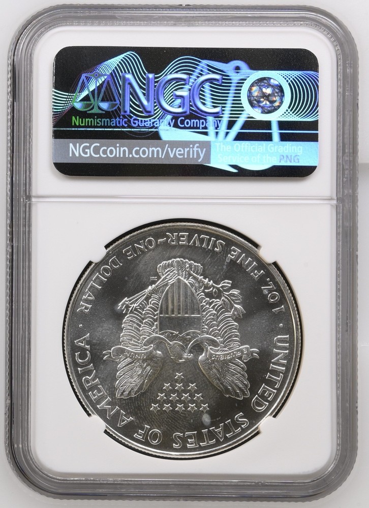 1994 $1 Silver American Eagle--NGC UNC MS67