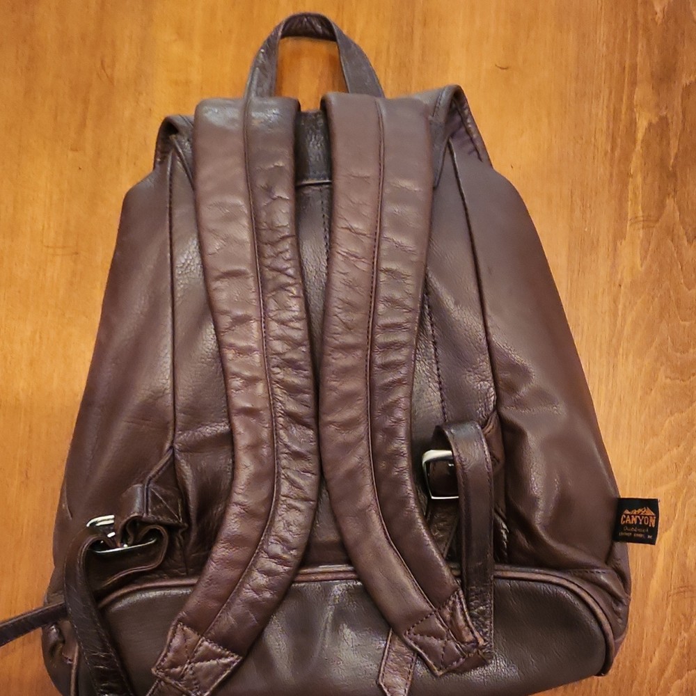 Canyon Outback Leather Goods Brown Backpack