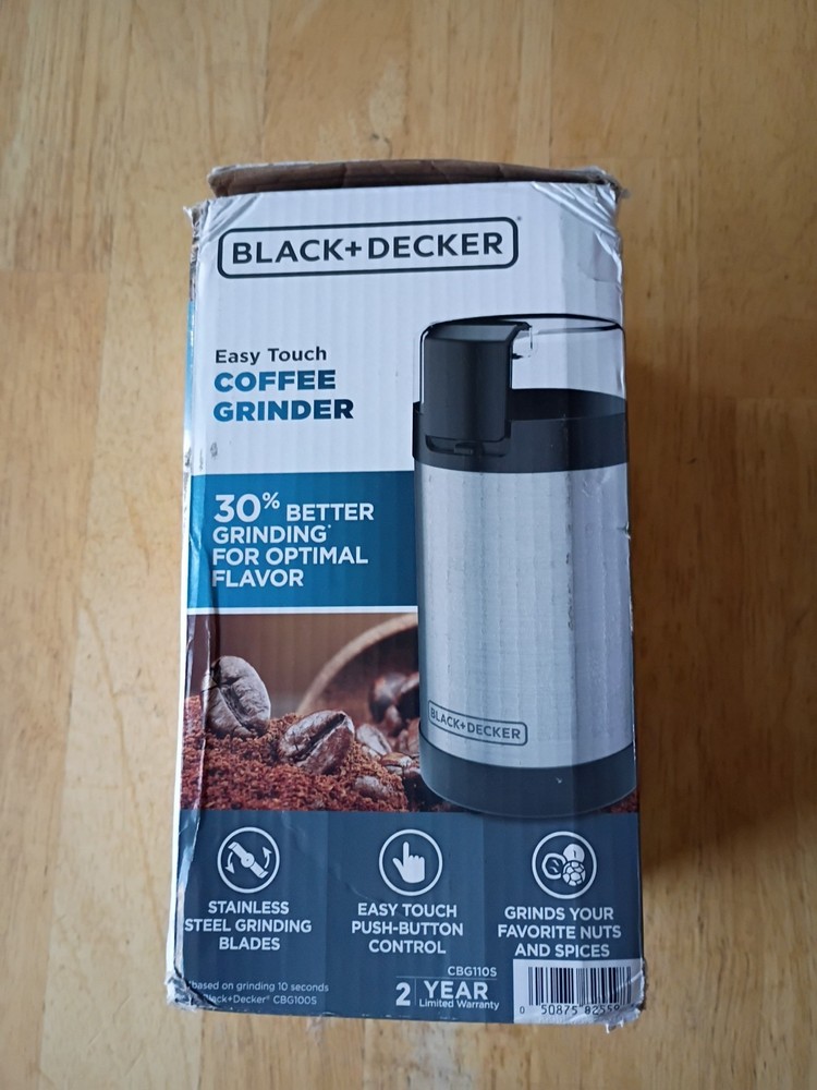 BLACK+DECKER One Touch Coffee Grinder New (Box Worn)