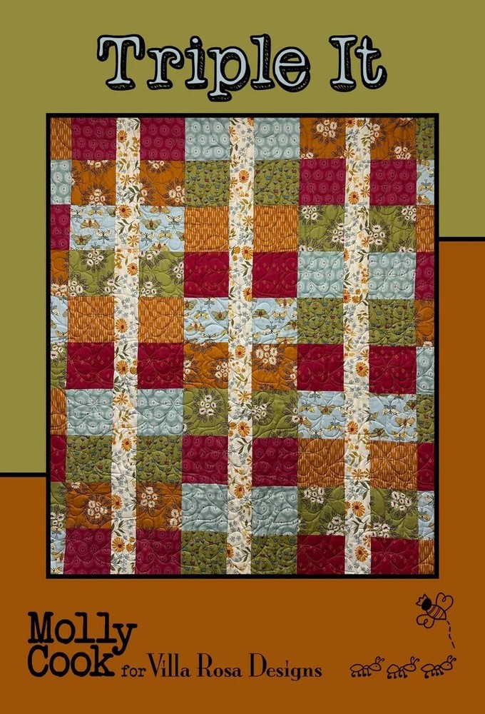 Triple It Quilt Pattern- A Fat Quarter Pattern