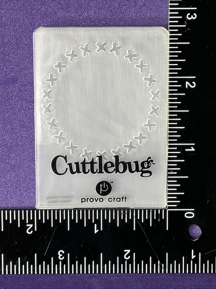 Circle Frame Embossing Folder Cuttlebug Provo Craft Card Making Scrapbooking