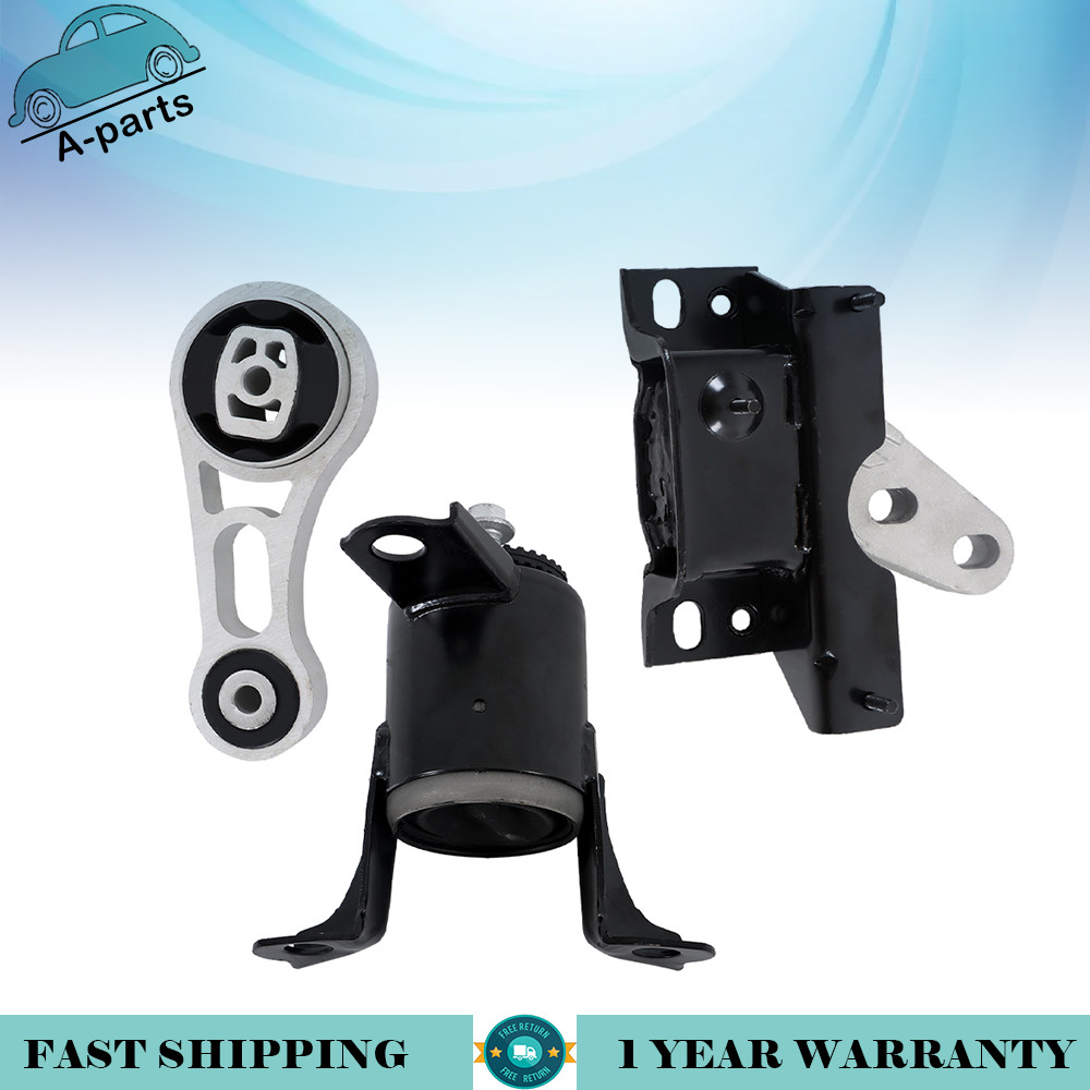 3Pcs Engine Motor Mounts & Automatic Trans Mount For Ford Ecosport 2.0L 2013-17