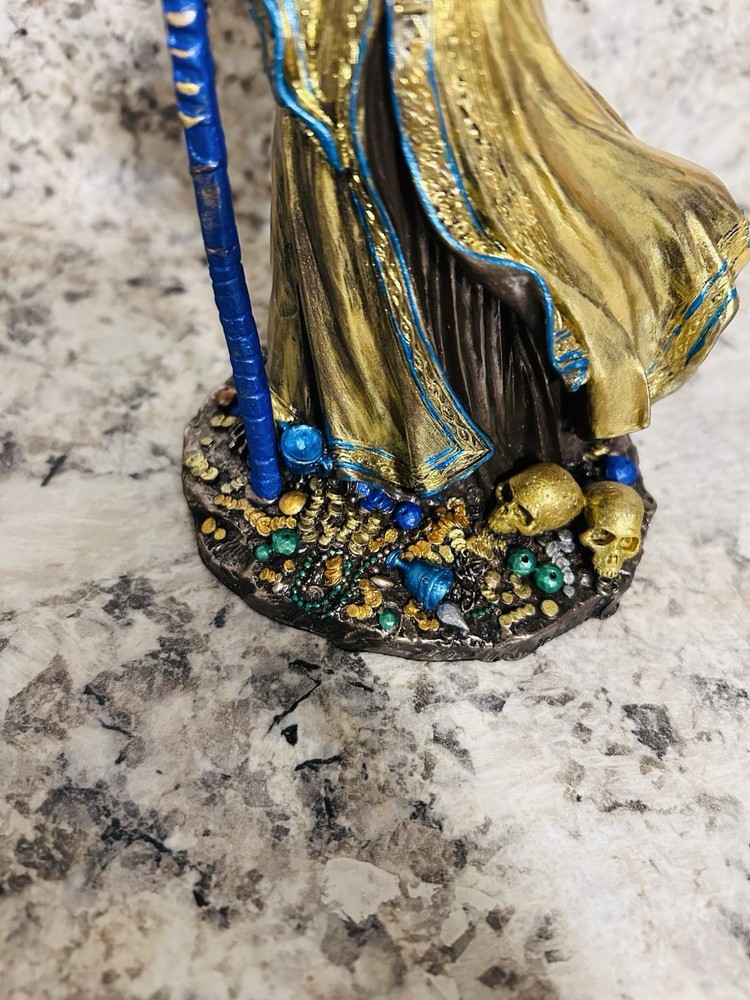 Gold Santa Muerte Statue