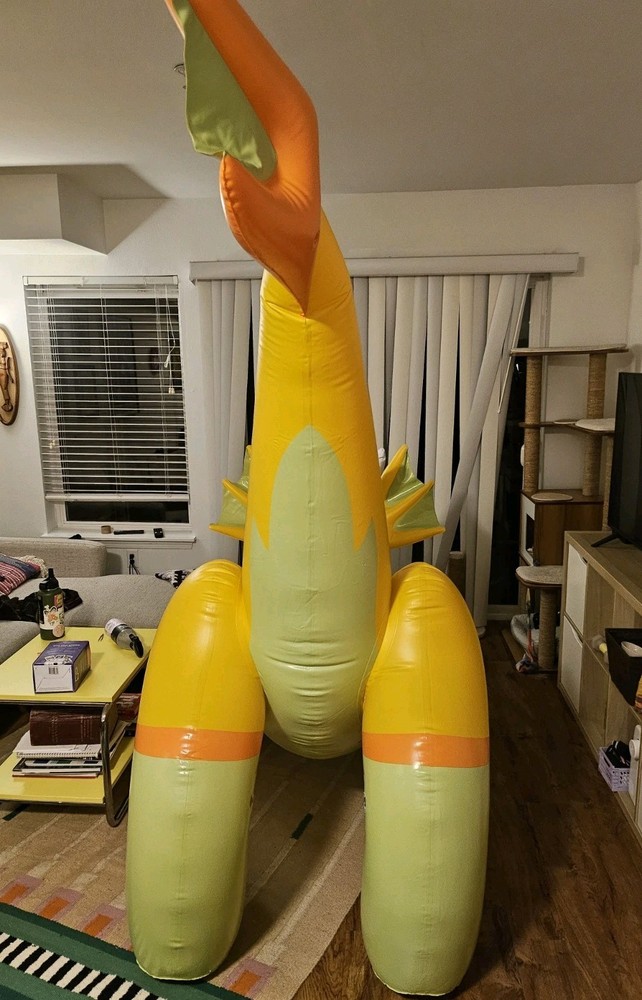 MythAnimalCreate Wingless Cheese Dragon Inflatable Toy
