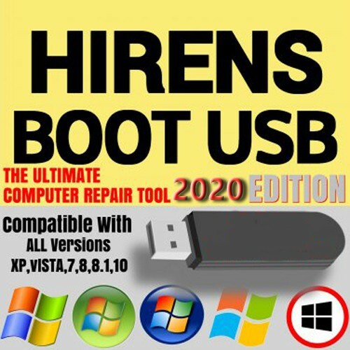 Hiren's version 16.3 Boot CD USB Computer Repair Recovery 4 Windows Bonus tools*