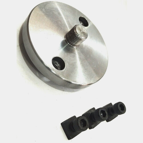 4 Jaws Self Centering Chuck 65 MM Back Plate & T-nuts M 14 X 1