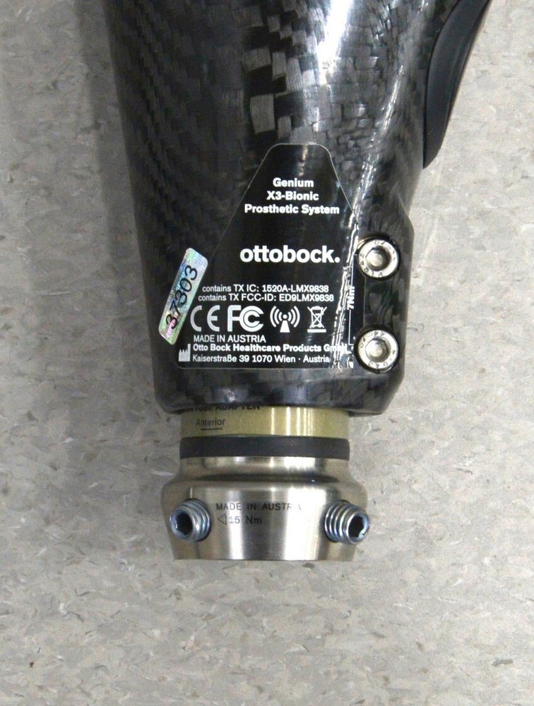Ottobock Genium X3 3B5-X3 MicroProcessor Knee Bionic Prosthetic w/2R19 Adapter