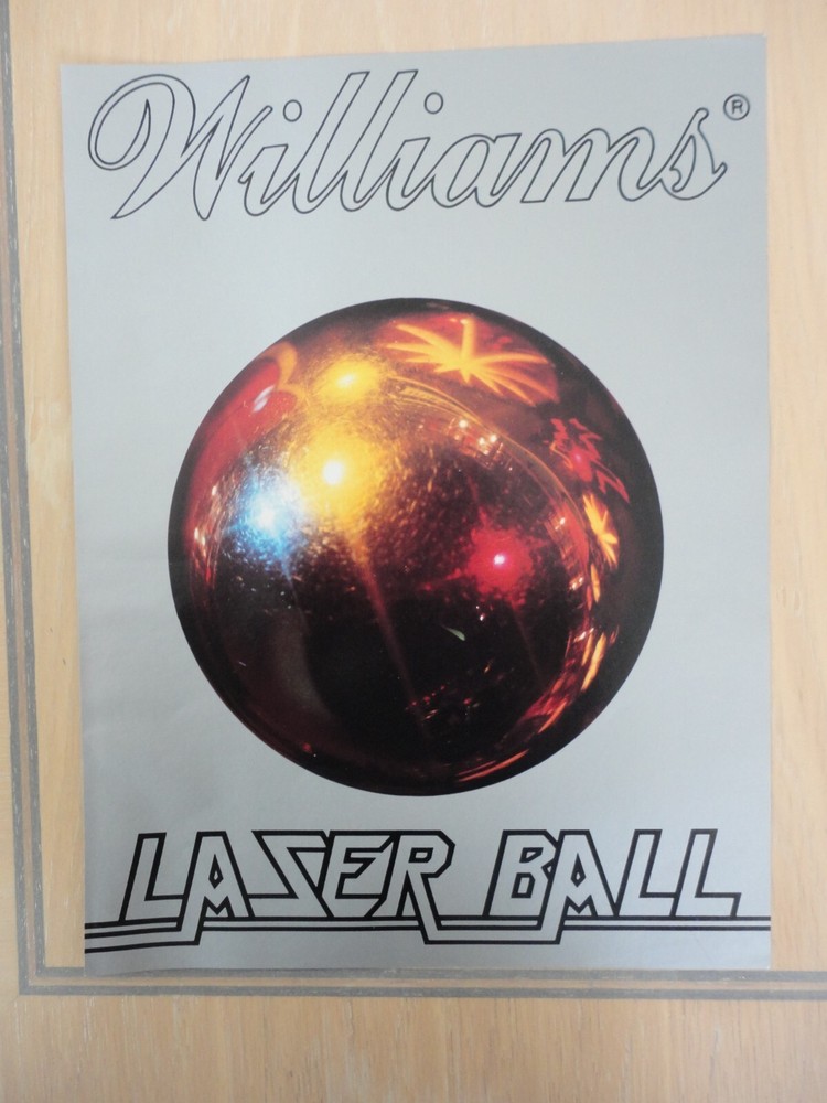 Laser Ball Pinball Machine 2 Page Original Magazine Pull Out Advertisement