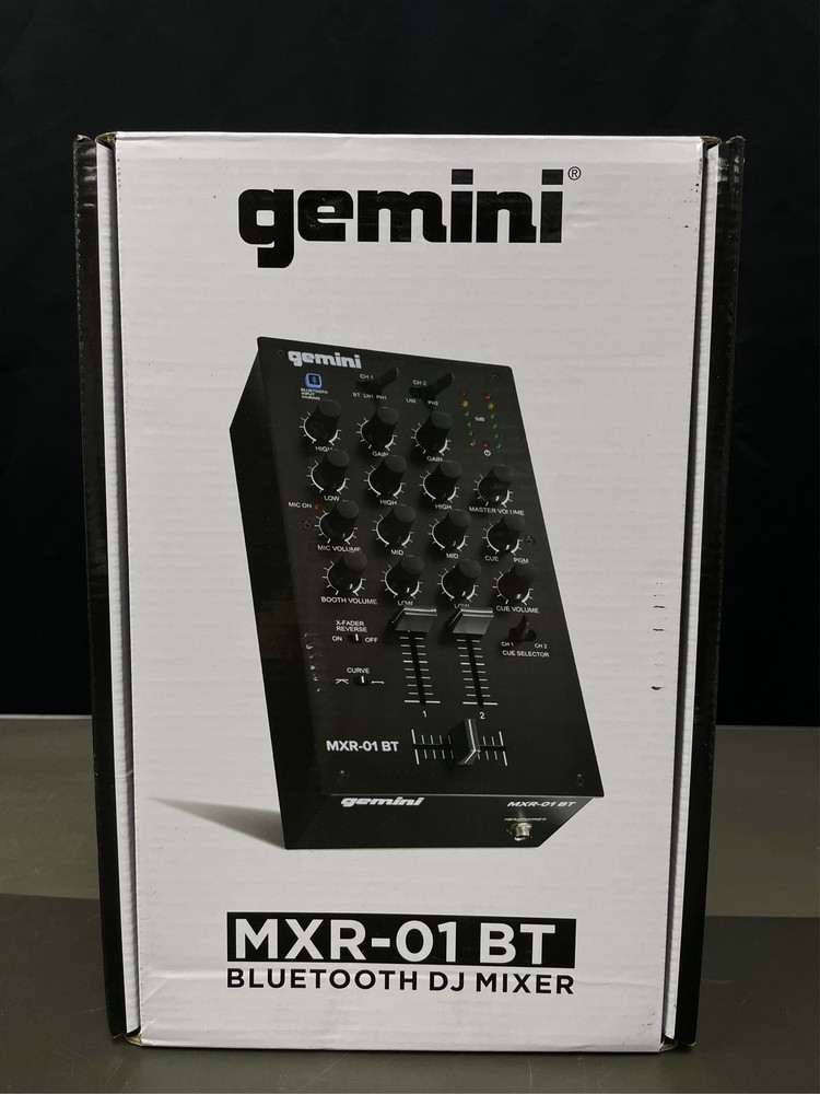MXR-01BT 2-Channel Professional DJ Mixer with Bluetooth Input