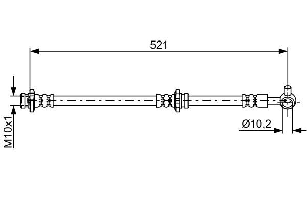 Brake Hose BOSCH 1987481819