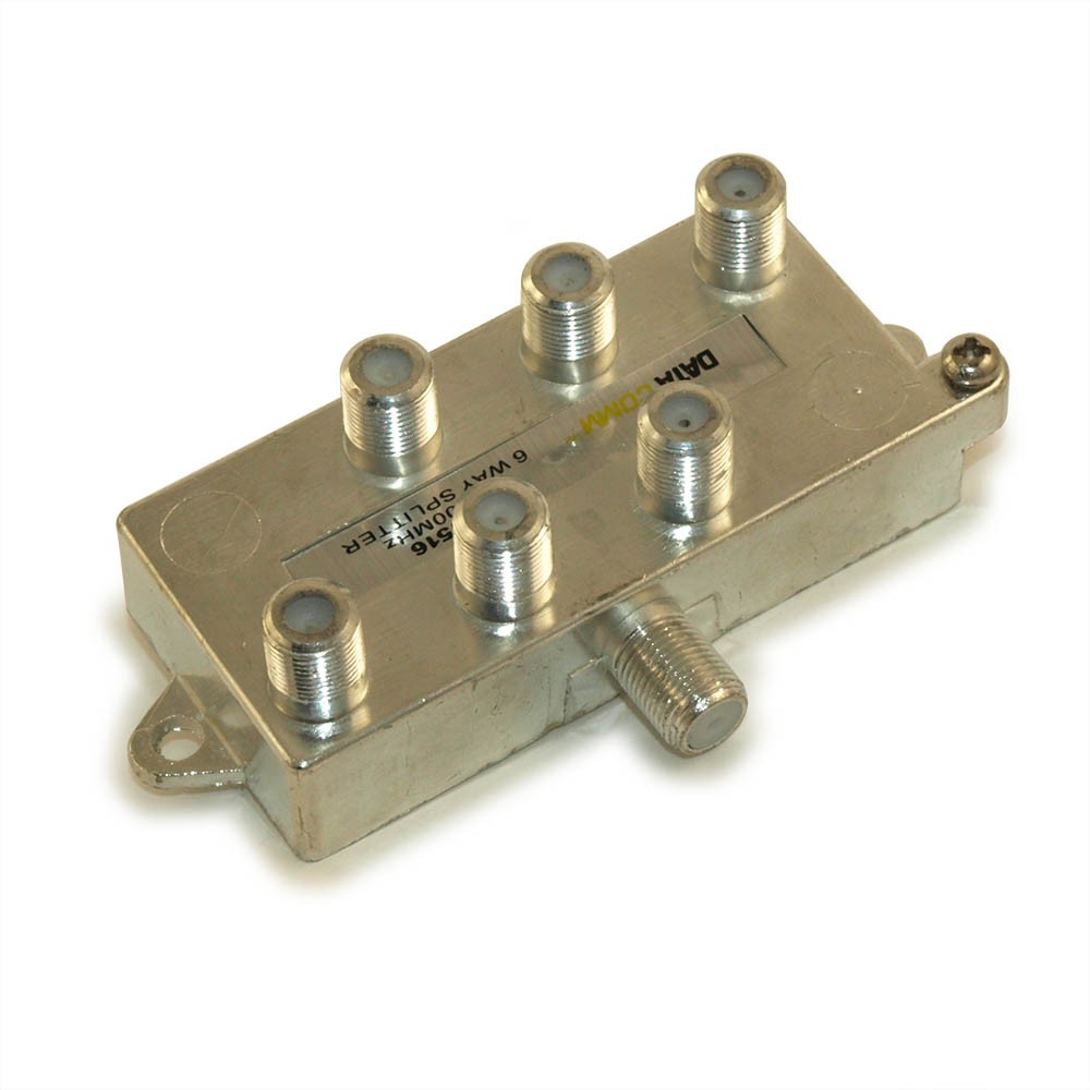 Coax Splitter: 6 Way 1000Mhz