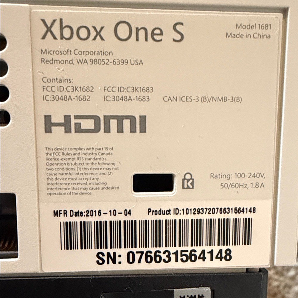 Xbox White Console with Game Bundle