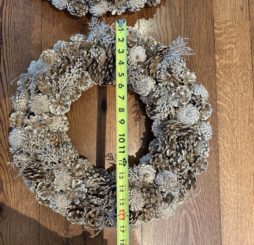 Gold Pinecone Wreaths