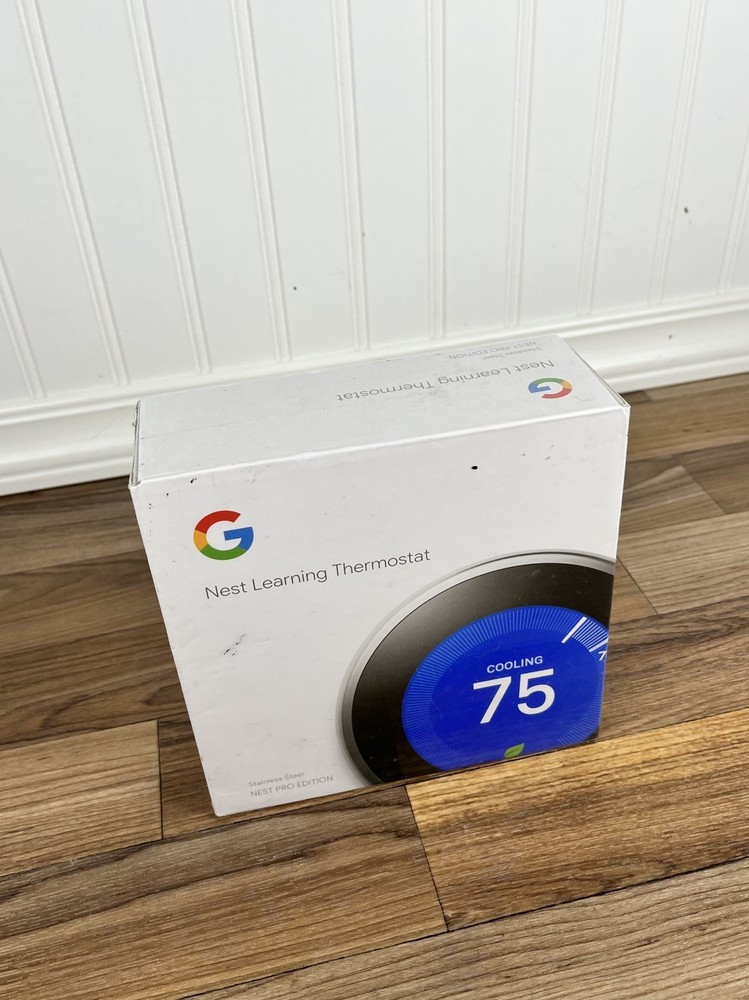 New Google Nest 3rd Gen Pro Edition Learning Thermostat T3008US