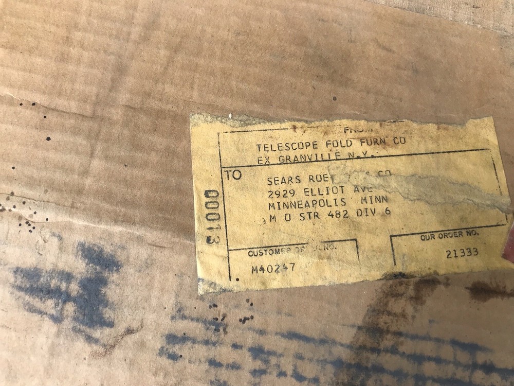 Vintage Telescope Aluminum Camp Cot 75x27”