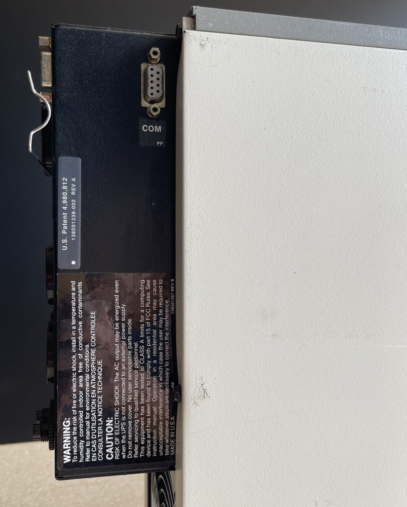 Uninterruptible Power Supply Excide Electronics 1500 E1501102 120V 12A 1100W