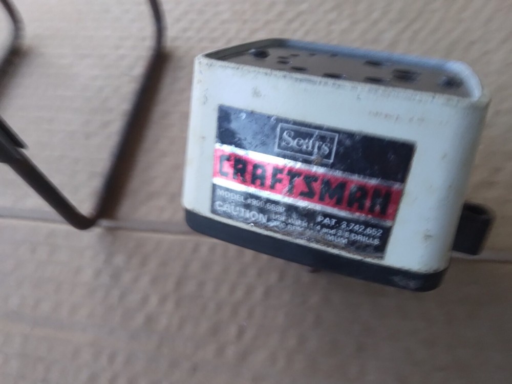 Vtg Sears Craftsman 900-6680 Drill Bit Sharpener Attachment