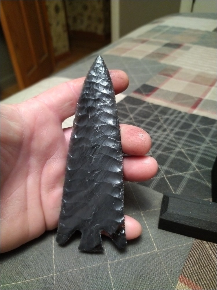 Dovetail Gray Banded Obsidian 6" x 2"
