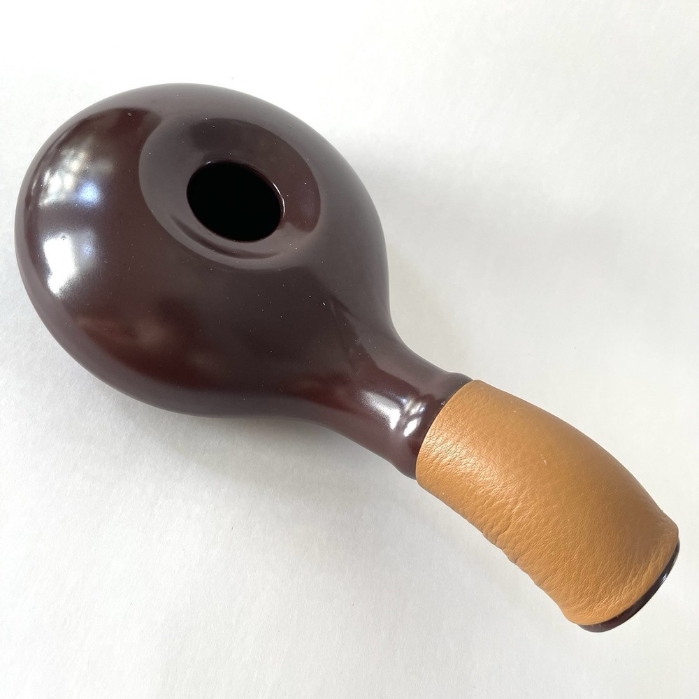 Nuvo Eco Ceramic Handy Coffee Bean Roaster Leather Handle - Made In Korea