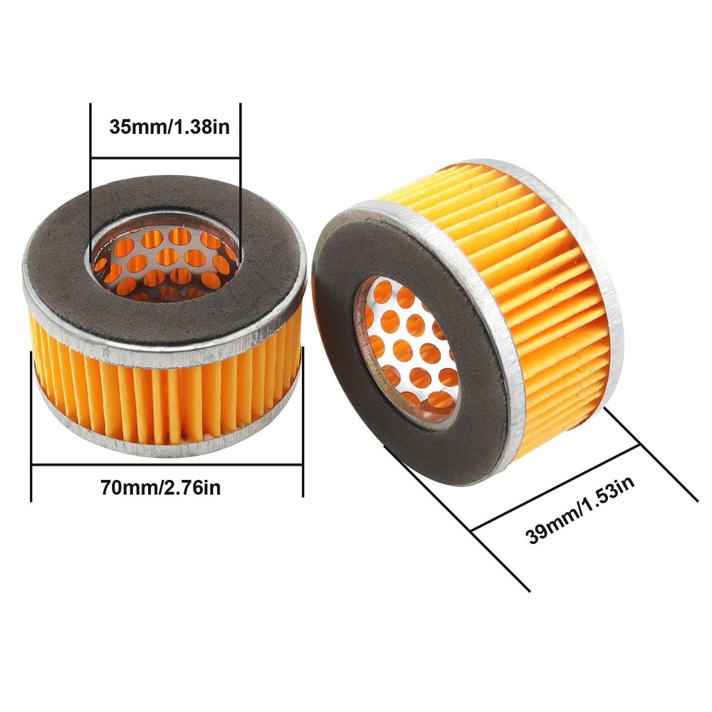 2 PCS Replacement Compressor Air Filter Element Air Compressor Intake Paper F...