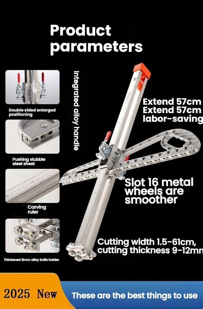 Foldable Drywall Cutting Tool,Fast Fixing Precision Handheld Sheetrock Slicer Wi