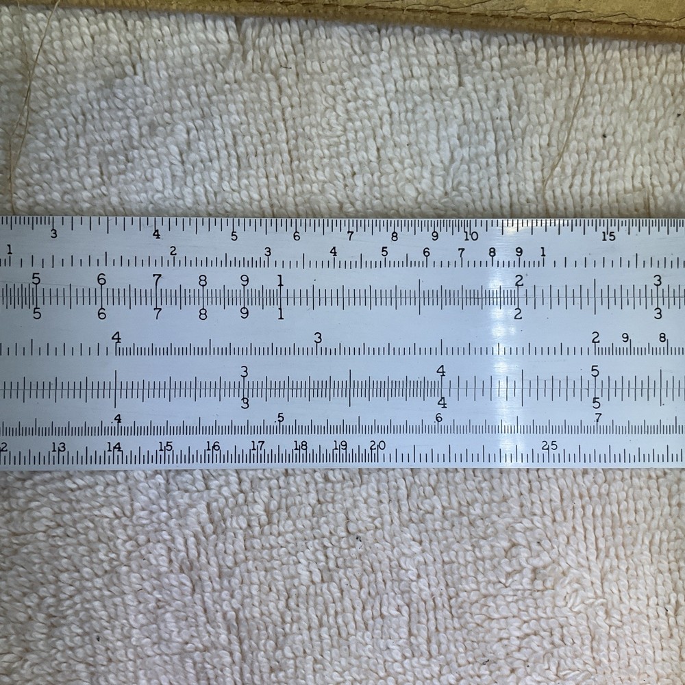 Vintage ACU-Math No. 400 Mannheim Slide Rule with case Engineering Ruler